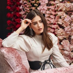 Bcbg mock neck asymmetrical dress